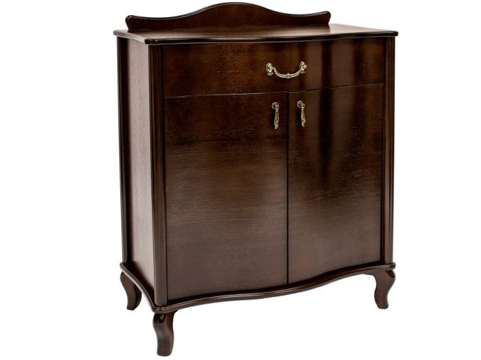 Juliet 005772 chest of drawers, walnut color, mdf, veneer, lmdf, fiberboard materials